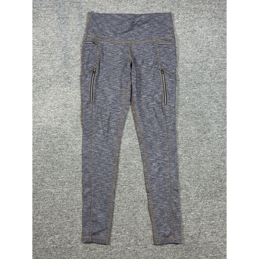 Athleta Sly Drifter Zipper Pockets Gray Heathered Leggings‎ Women's Size Small